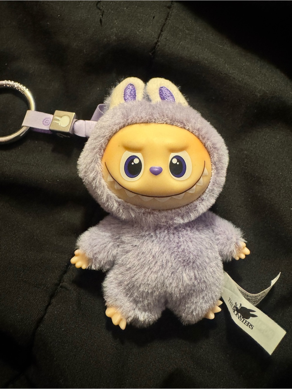 Plush Purple labubu Keychain Plushie for Kids